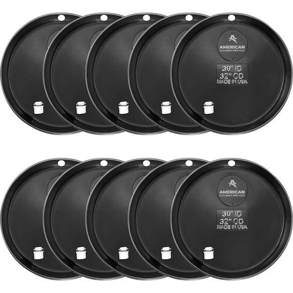 American Built Pro Water Heater Pan, 30 in Undrilled Plastic wDrain Hose Adapter, 10PK WHP30-Drl P10 - main